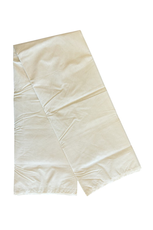 19% OFFER! PARMAS DHOTI (No Border) KaithariKada Balaramapuram 100% Cotton Double Off white - (Unbleached) - Mundu/Dhoti-100x80 - without kara - 16KK5120ASH