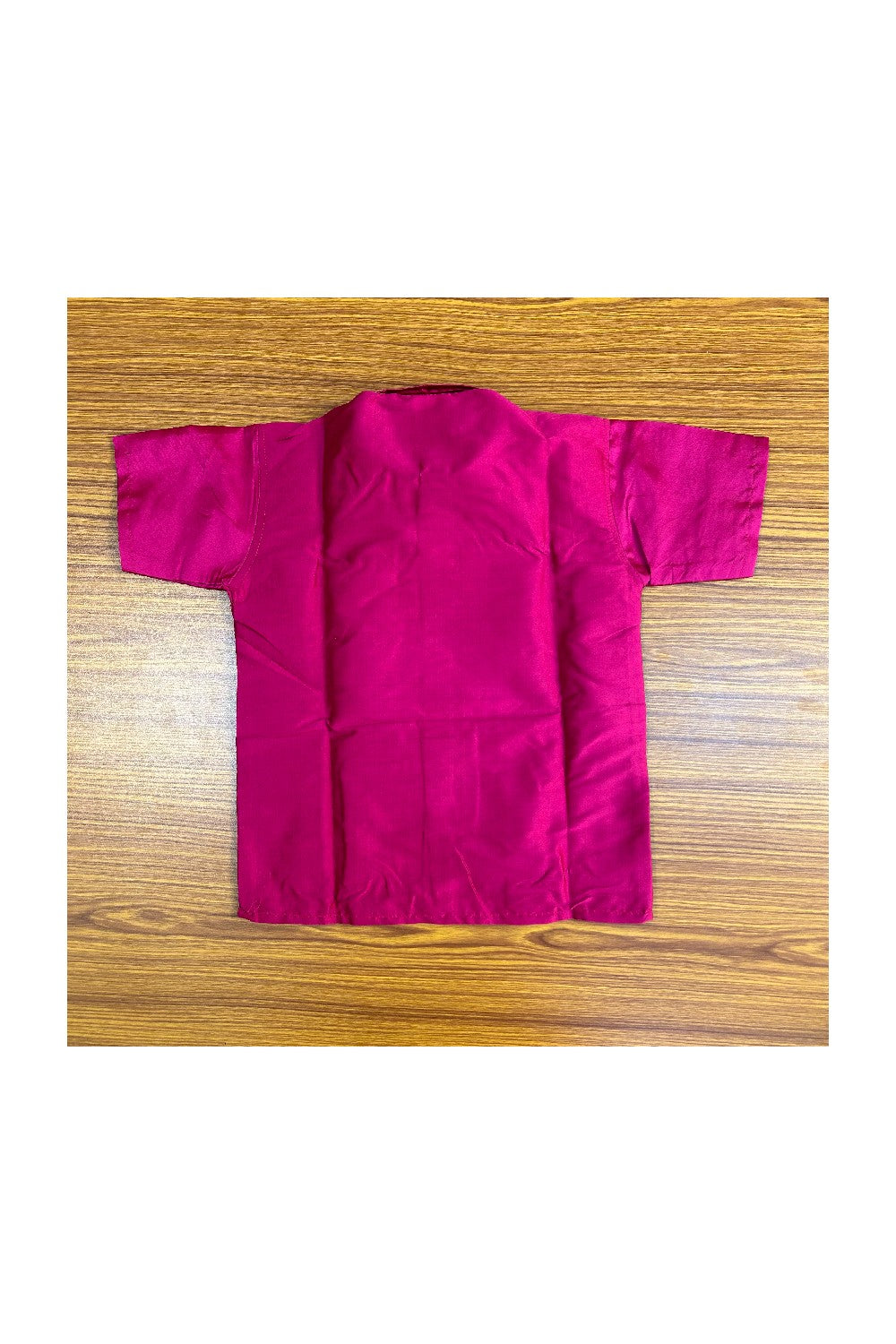 10% DISCOUNT !!! Yuvraj - Traditional South Indian Kids Silk Shirt & Mund -  MAGENTA Shirt Off white Kasavu Mund Age 5 - 2KK109YUV5