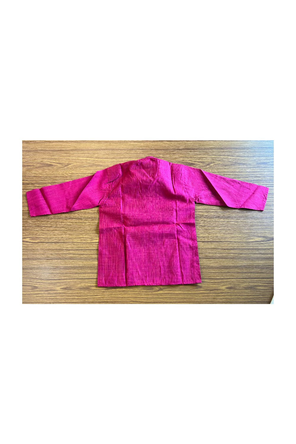 10% DISCOUNT !!! Yuvaraj -Traditional South Indian Kids Cotton kurta & Mund - MAGENTA kurta Off white Kasavu Mund Age 6- 2KK110YUV6