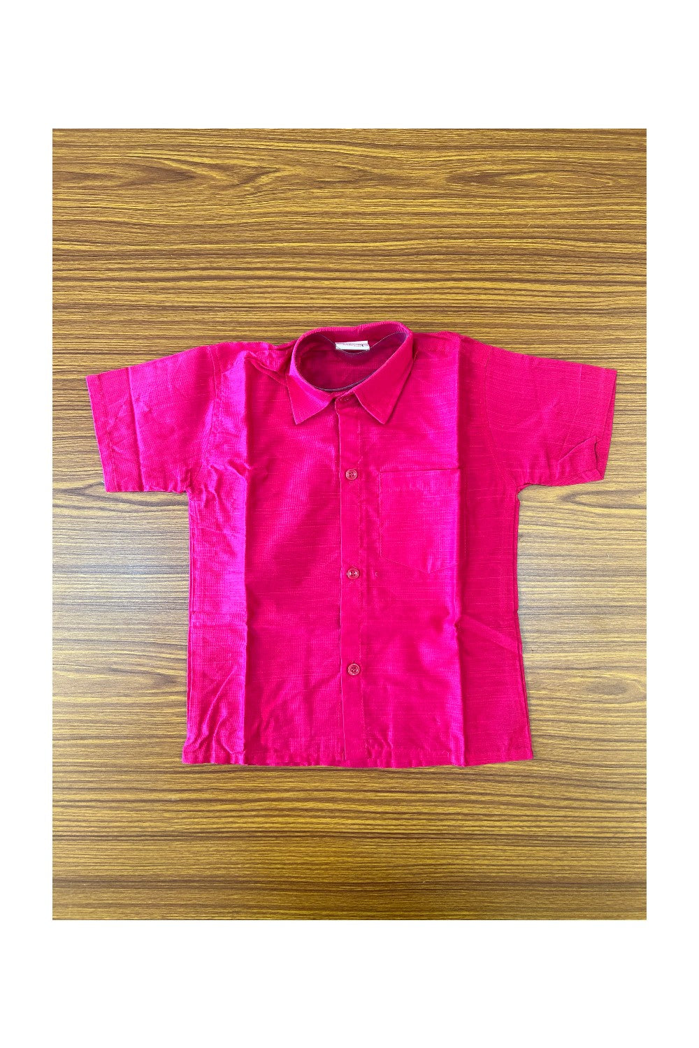10% DISCOUNT !!! Yuvraj-Traditional South Indian Kids Shirt & Mund - Dark pink Shirt Off white Kasavu Mund Age 3 - 2KK99YUV3.
