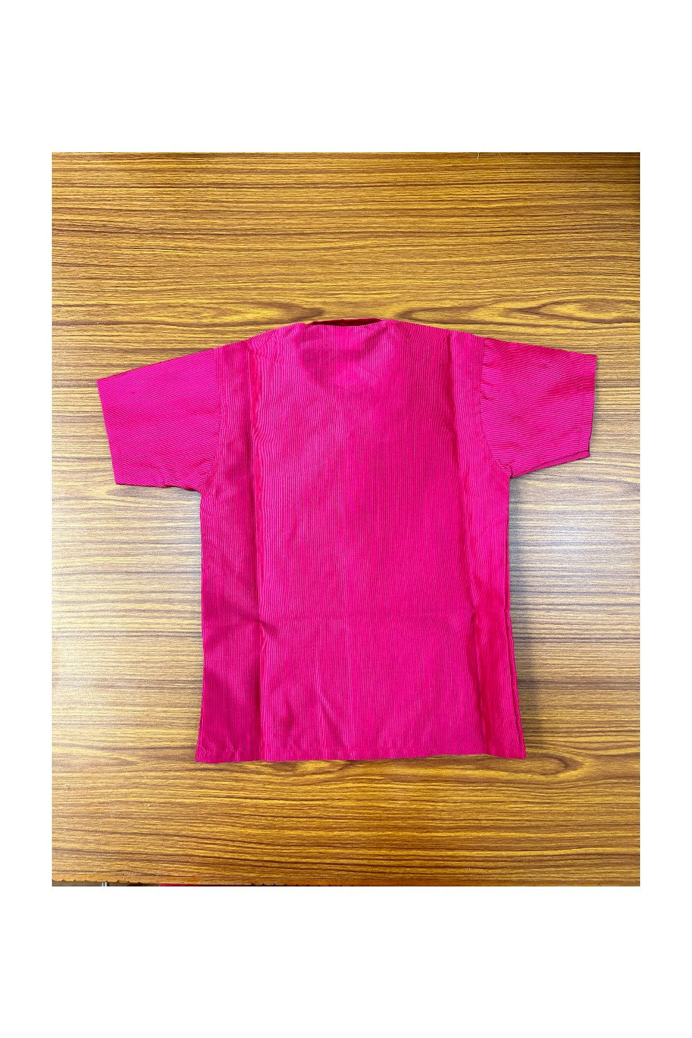 10% DISCOUNT !!! Yuvraj-Traditional South Indian Kids Shirt & Mund - Dark magenta Shirt Off white Kasavu Mund Age 1- 2KK89YUV1.