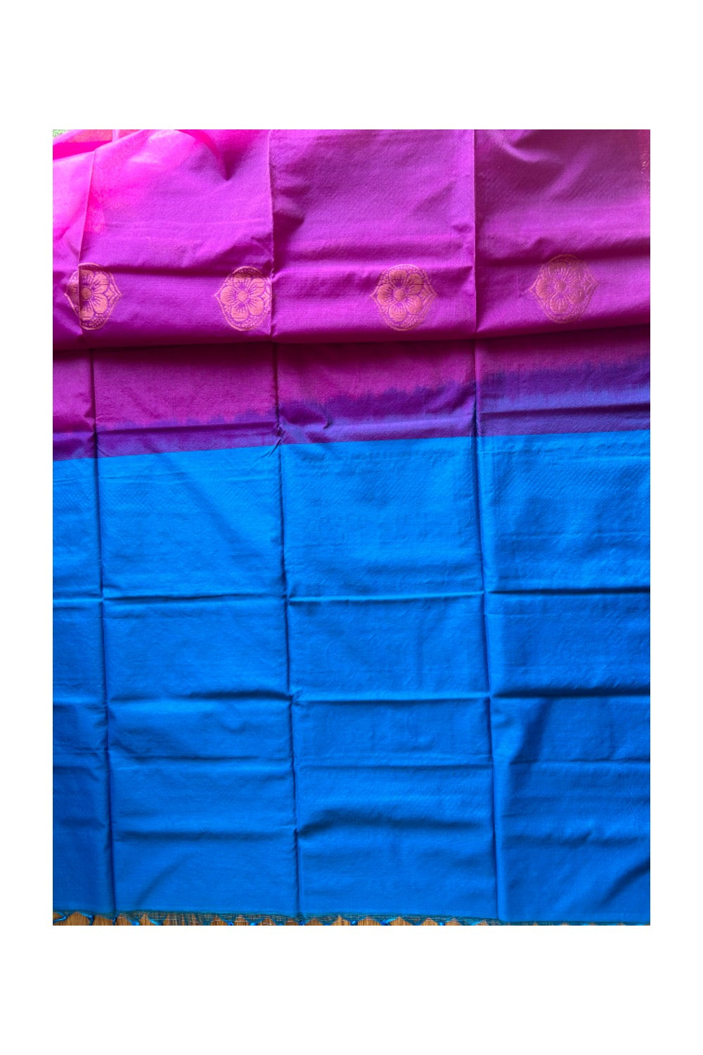KaithariKada- Balaramapuram Saree - 100% PURE Cotton Silk - Mulberry Purple & Blue -2KK1006JAYA