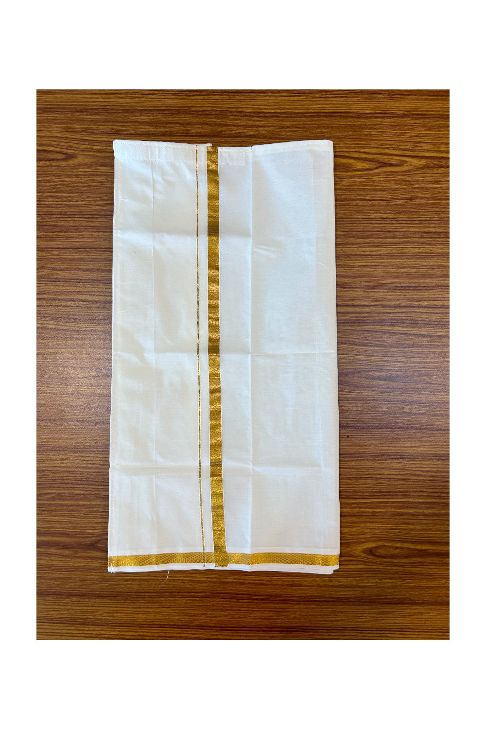 10% DISCOUNT !!! Yuvraj - Traditional South Indian Kids Silk Kurta & Mund - DEEP BLUE Kurta Off white Kasavu Mund Age 4 - 2KK104YUV4