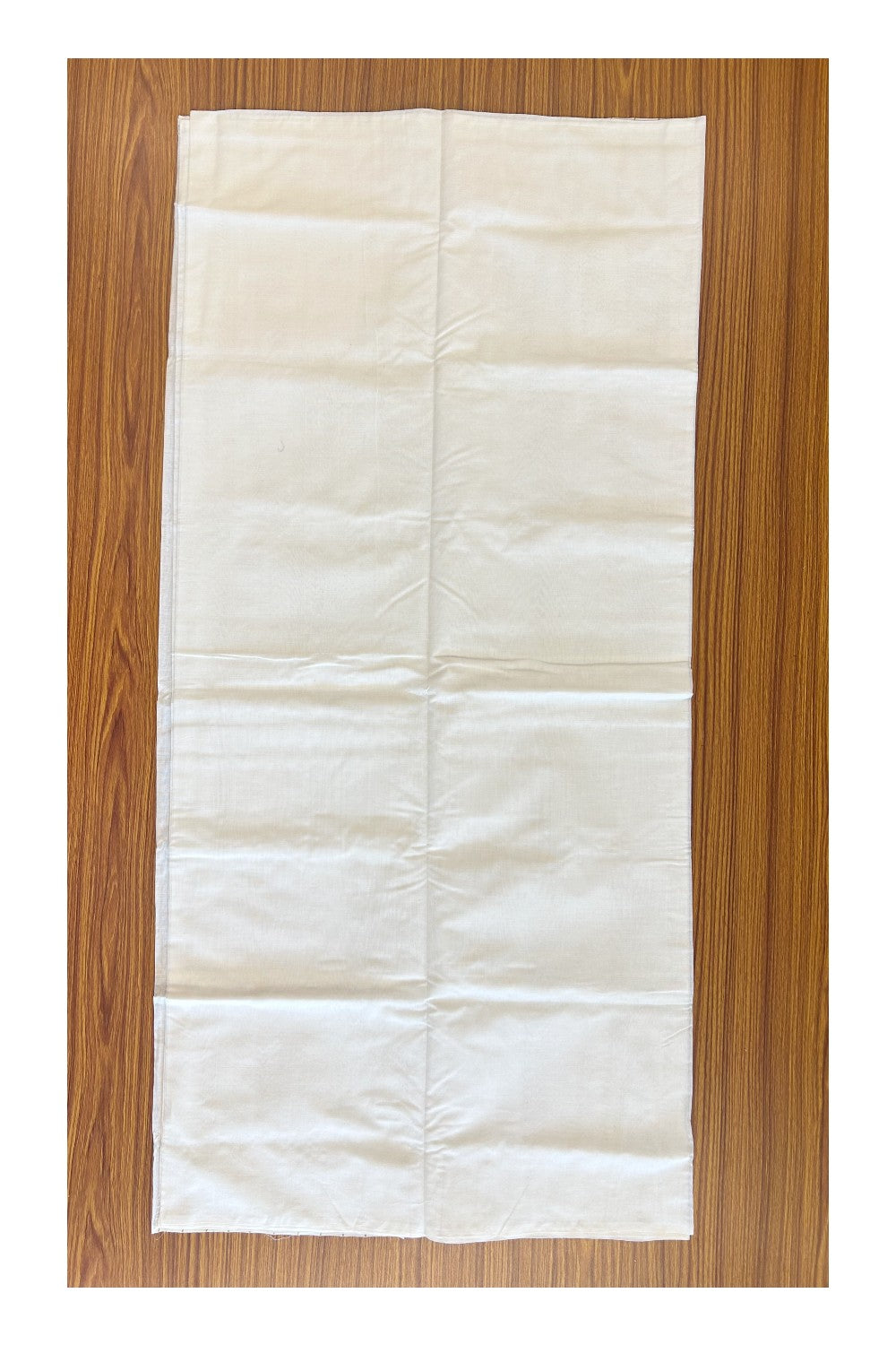 KaithariKada HANDLOOM Millpaav Balaramapuram - 100% PURE Cotton OFF White Kerala Style Churidar Suit Material - Kasavu Design Striped Kara - 2KK450NAV
