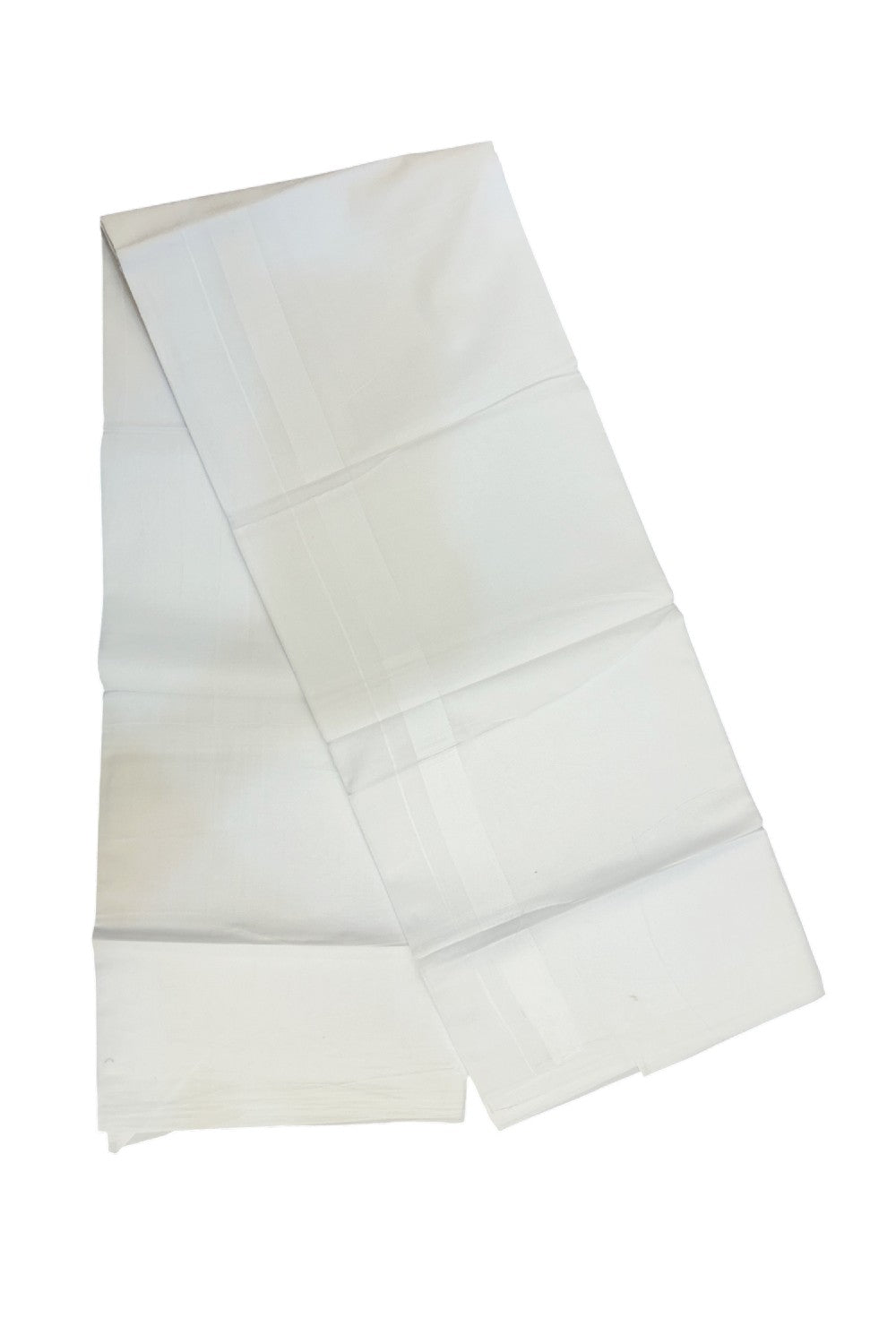 20% DISCOUNT! KaithariKada Balaramapuram 100% Cotton Double pure white - Mundu/Dhoti - 100x80 - 1 inch White Kara - 23KK5172PMC