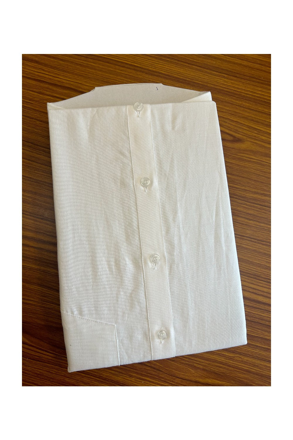 10%DISCOUNT! NEW !! Kaitharikada - 100% White Sarathi Lin- cott FULL Sleeve Shirt- 3KK6019SAR