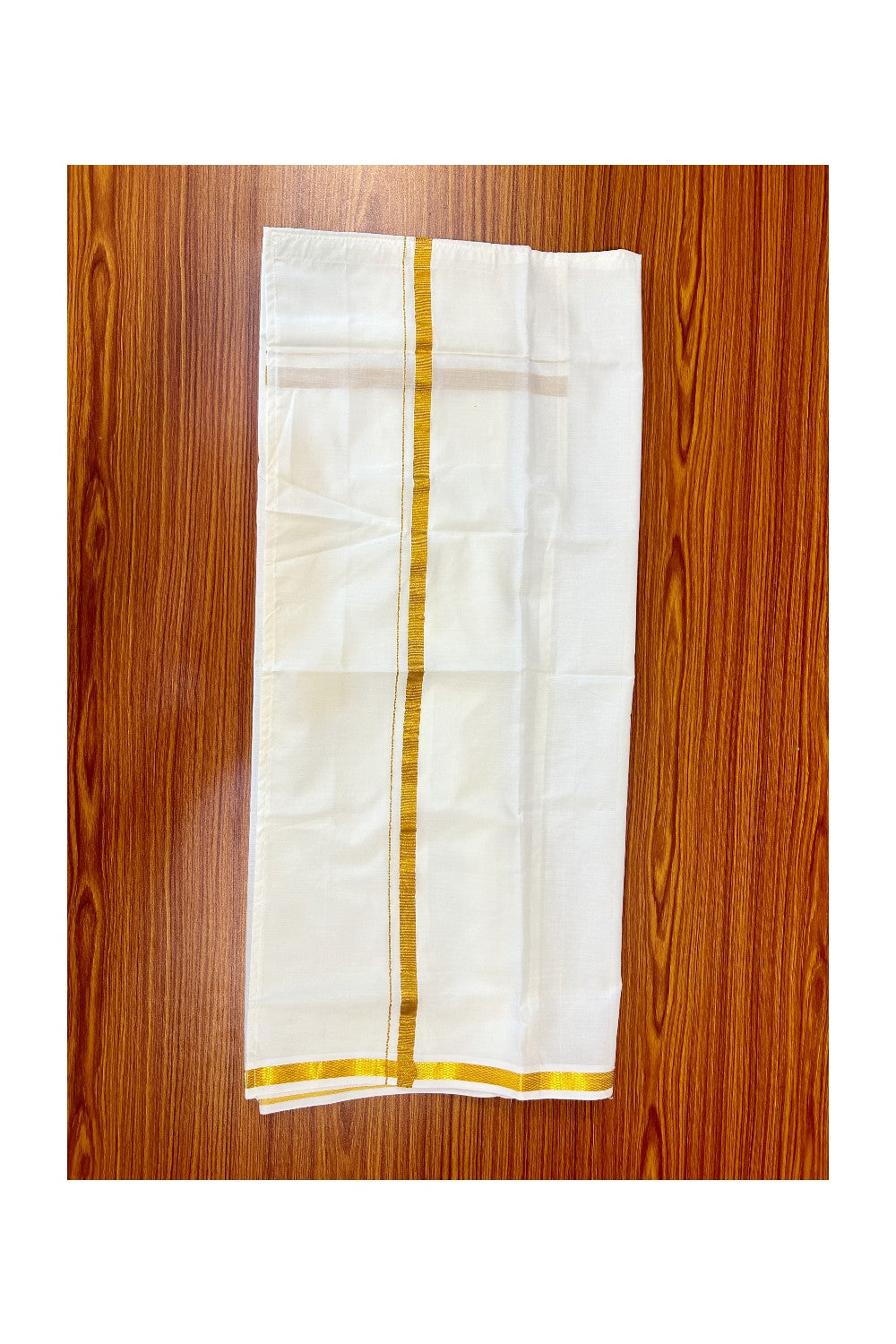 10% DISCOUNT !!! Kaitharikada - Traditional South Indian Kids Silk kurta & Mund - Pink kurta Off white Kasavu Mund Age 9 - 3KK118YUV9