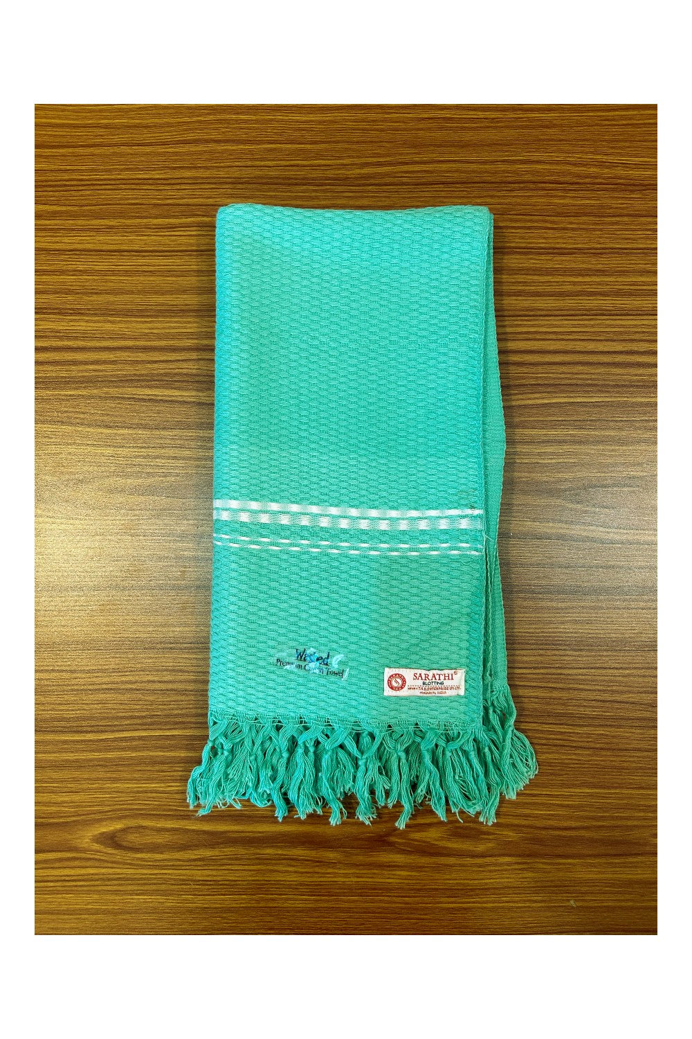16% Discount! Kaitharikada - Pure Cotton Blotting Pattern - 30 x 60 Inch - 3KK124SAR