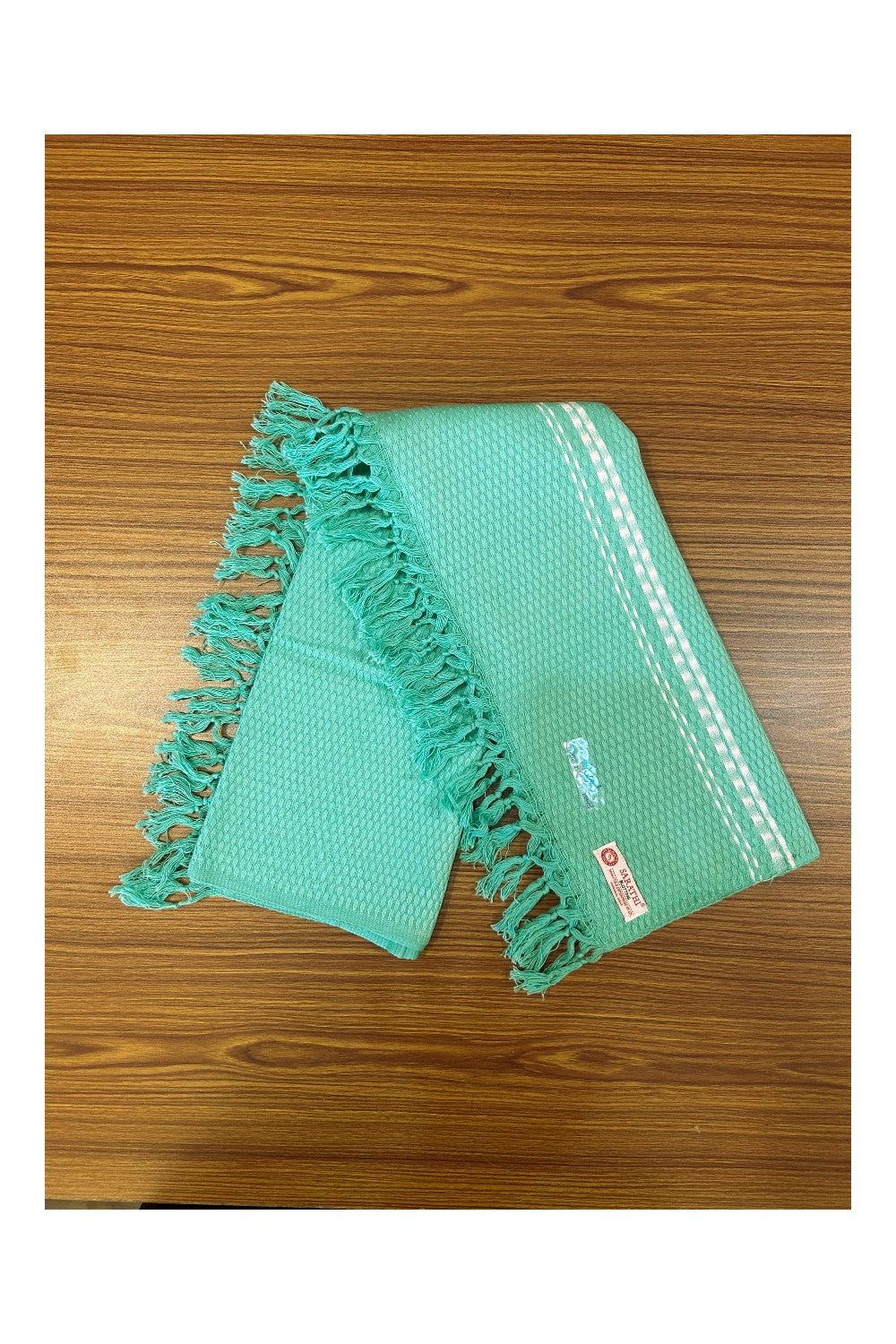 16% Discount! Kaitharikada - Pure Cotton Blotting Pattern - 30 x 60 Inch - 3KK124SAR