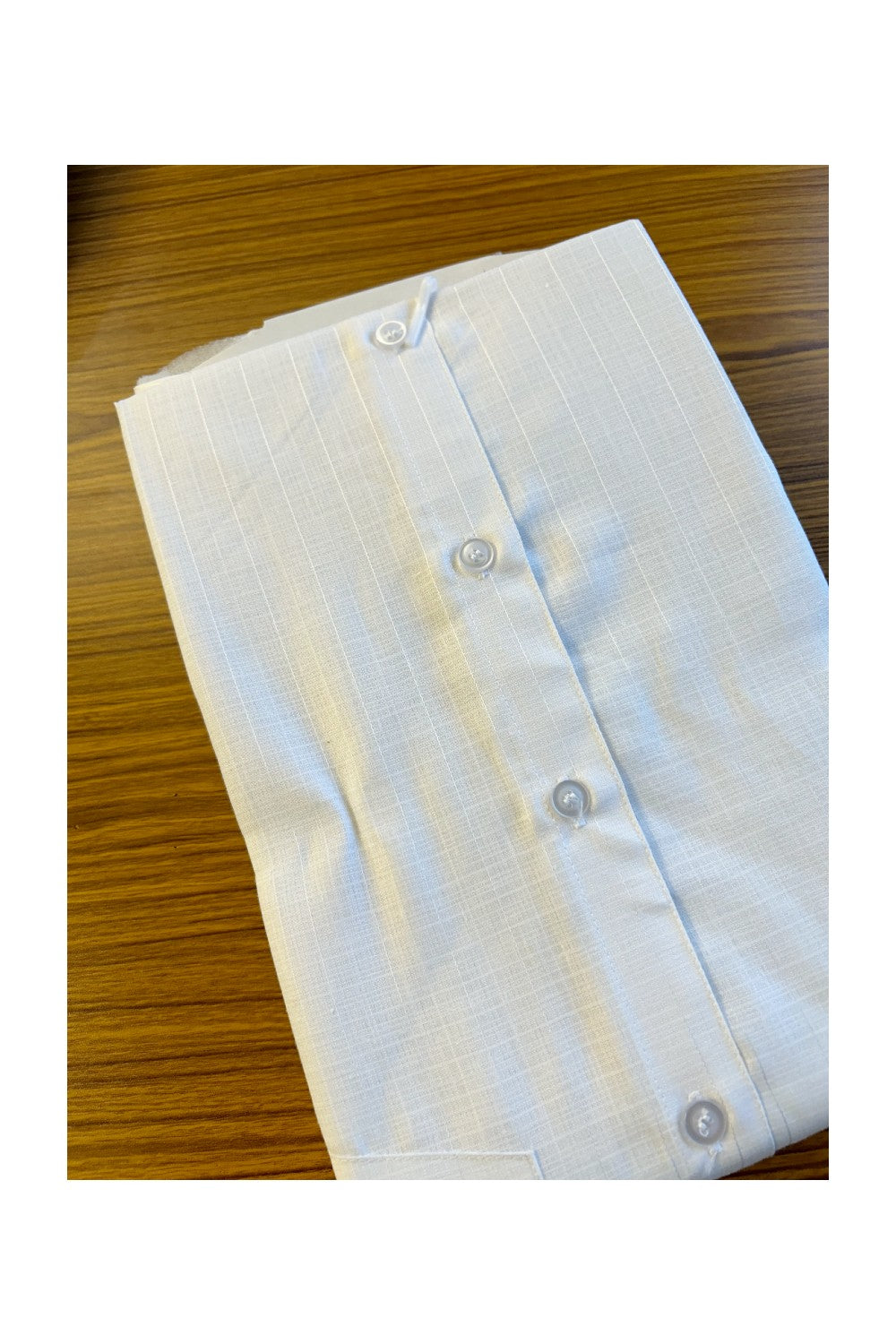 NEW!! Kaitharikada- 100% Cotton PURE WHITE Striped Authentic Full Sleeve shirt - 4KKJAUTH.