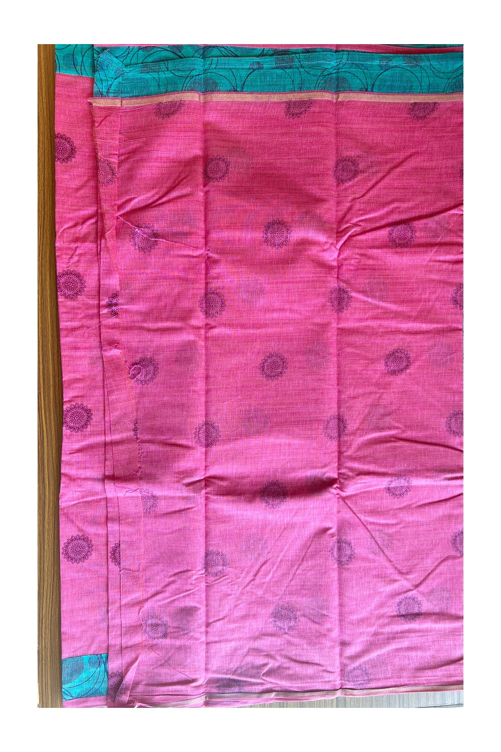 KaithariKada- Balaramapuram Saree - 100% PURE Cotton Silk- Rose Pink & Sky Blue Design - 6KK1004DHA.