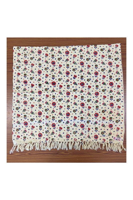 16% Discount! Kaitharikada - Pure Cotton Blotting Pattern - 30 x 60 inch - 7KK124SAR