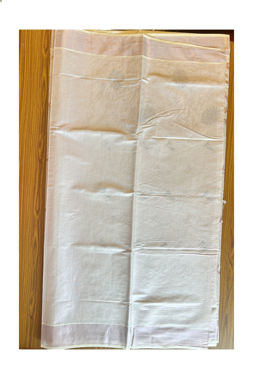 25% Discount! Kaitharikada Kerala Saree - Kasavu Tissue -  Kasavu Zari Floral Embroidery- 7KK300VIN
