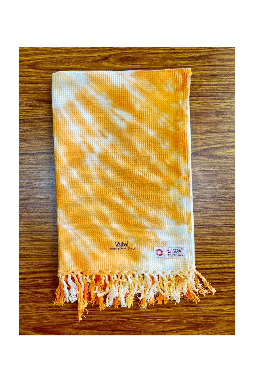 16% Discount! Kaitharikada - Pure Cotton Honey Comb Pattern - 30 x 60 inch - 9KK126SAR