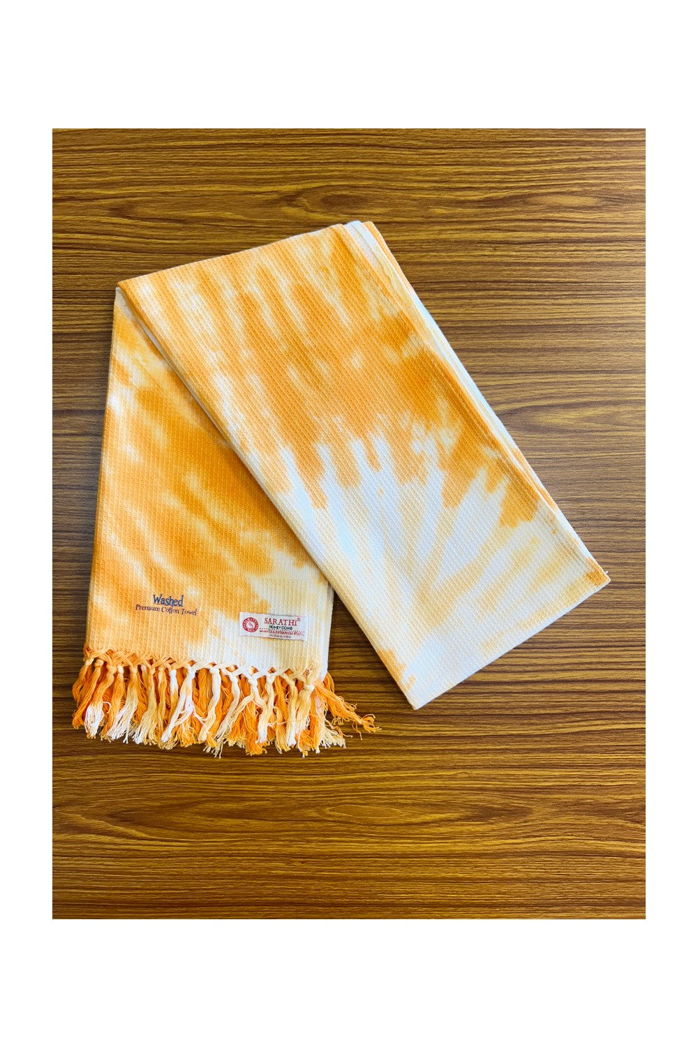 16% Discount! Kaitharikada - Pure Cotton Honey Comb Pattern - 30 x 60 inch - 9KK126SAR