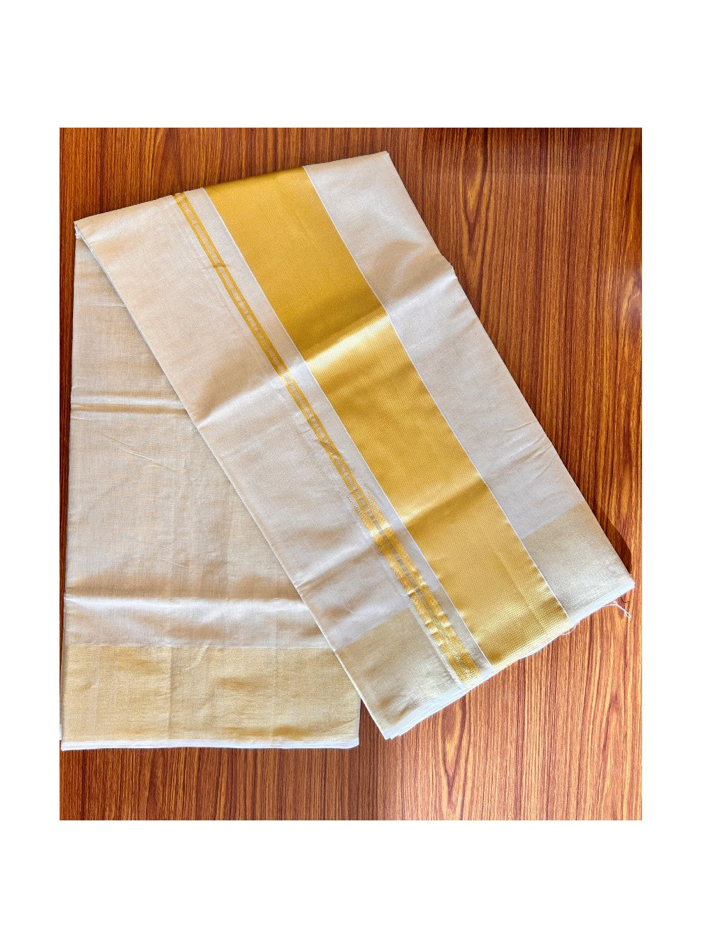 KaithariKada HANDLOOM UNAKKUPAAV Balaramapuram Kerala Saree for Women - 100% PURE Tissue Cotton 5.25 Inch with Kasavu PULIYILAKKARA Design Kara - 3.