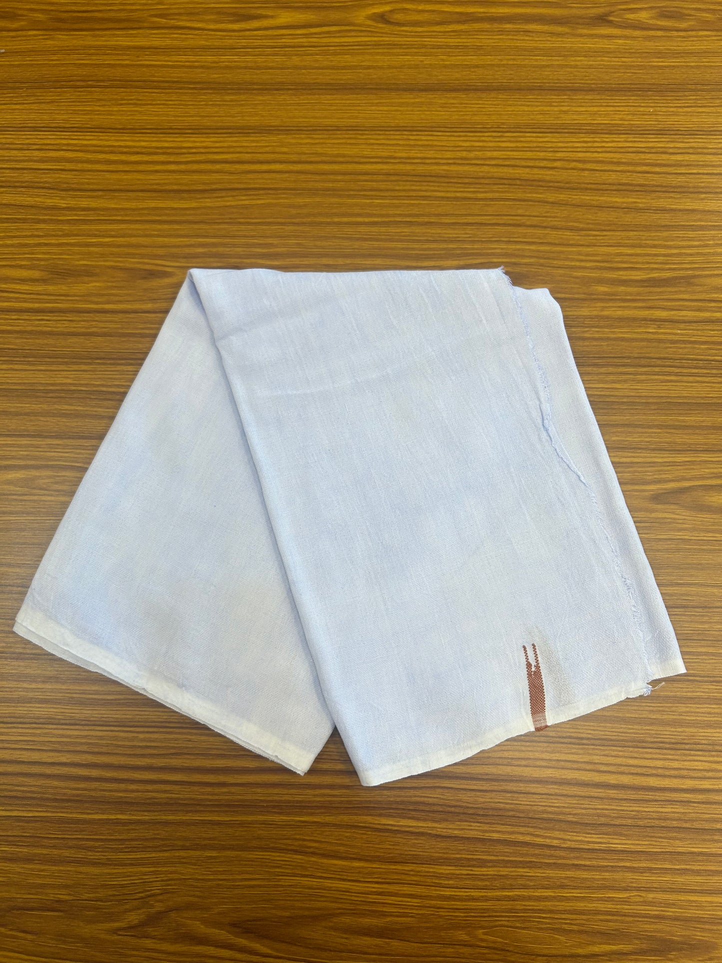 Kaitharikada - Handloom Pure Cotton Kerala Towel - Thorthu - White Body & Brown Chutty Kara - 7 KK51202 ELA