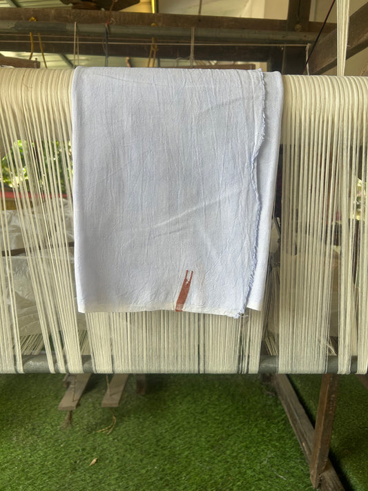 Kaitharikada - Handloom Pure Cotton Kerala Towel - Thorthu - White Body & Brown Chutty Kara - 7 KK51202 ELA