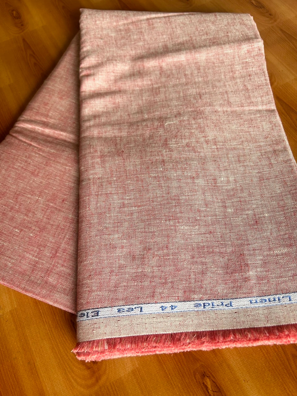 NEW! Kaitharikada Shirt Meterial -Pink Red Linen Shirt & Kurta Material 200x150(cm) (₹ 2,280 Per meter) - 7KK7002SAR