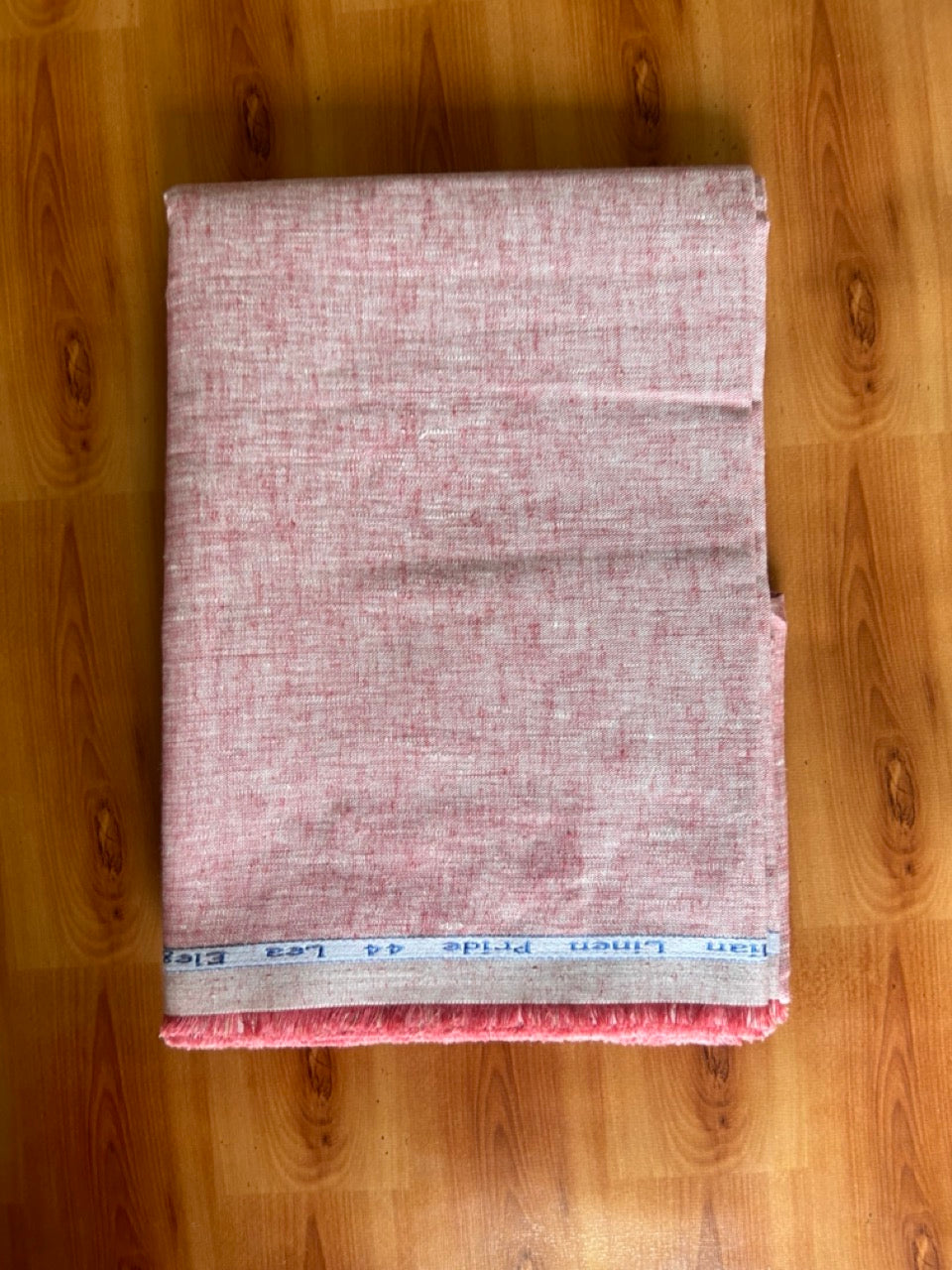 NEW! Kaitharikada Shirt Meterial -Pink Red Linen Shirt & Kurta Material 200x150(cm) (₹ 2,280 Per meter) - 7KK7002SAR