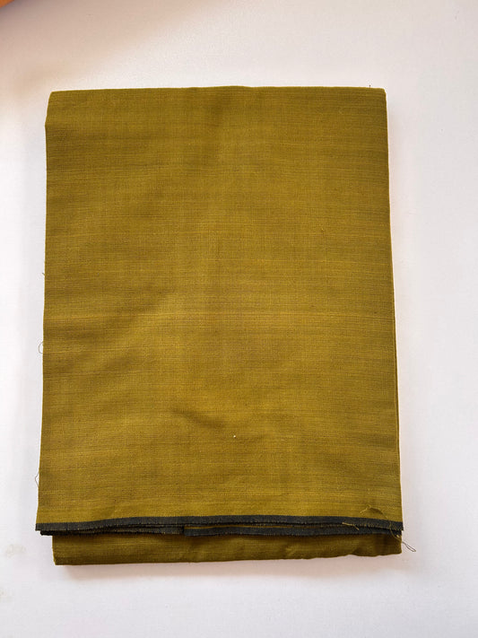 Single Kaily / Lungi - Premium Kathar Type Mund Pure cotton - Kaitharikada - 0.1 inch Black thin kara Border with Olive Brown colour body (2 meter / 4 muzham) - 2 KK8087 MUT