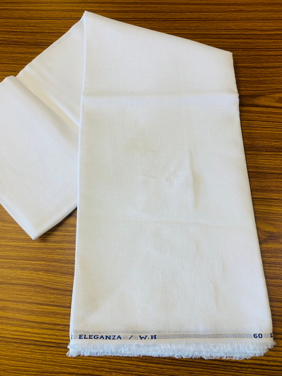 19% Discount !!NEW! Kaitharikada Shirt & Kurta  MATERIAL -PURE WHITE- Politician White Colour 60 Lea 100% Linen Eleganza 200x150(cm) (₹ 1847 Per meter) - 3KK7004SAR