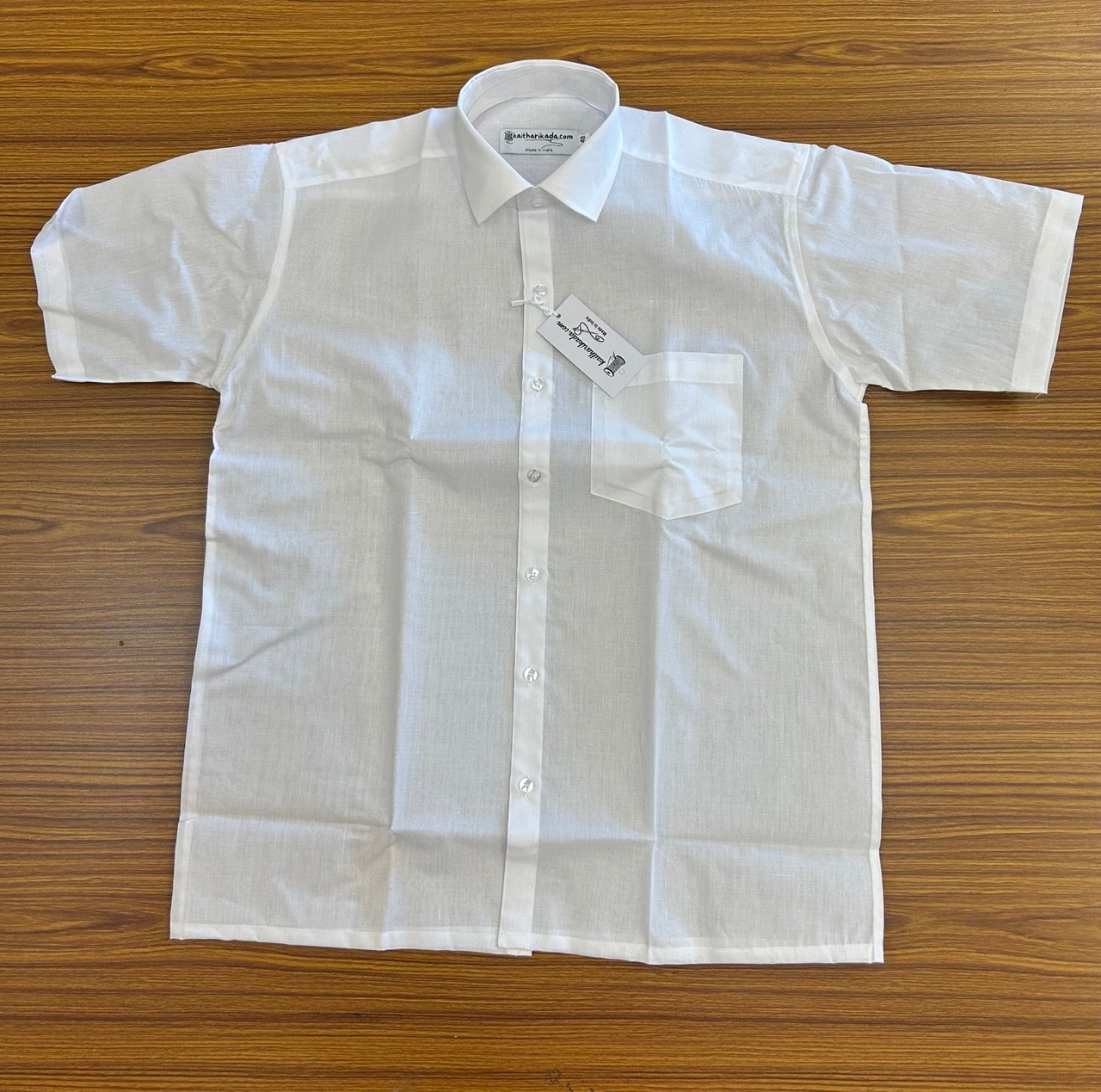 White Shirt - Half Sleeve - Club Royal - Cotton - Kaitharikada Original - Politician Type - 2KK1002S
