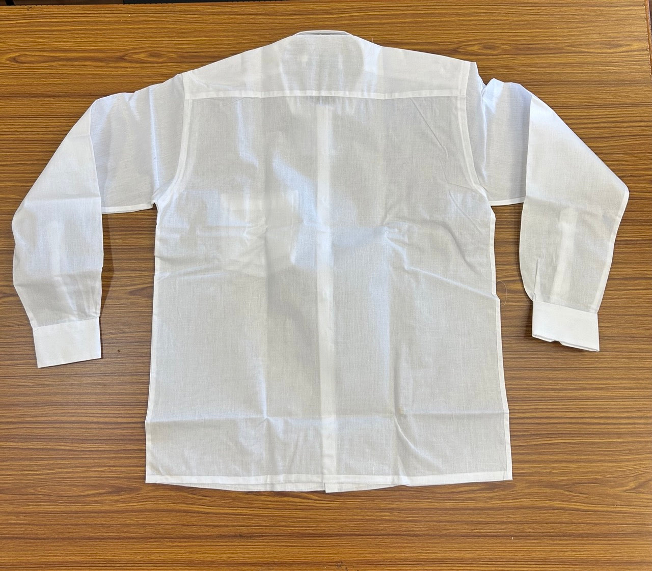 White Shirt - Full Sleeve - Club Royal - Cotton - Kaitharikada Original - Politician Type - 1 KK1002 KBF
