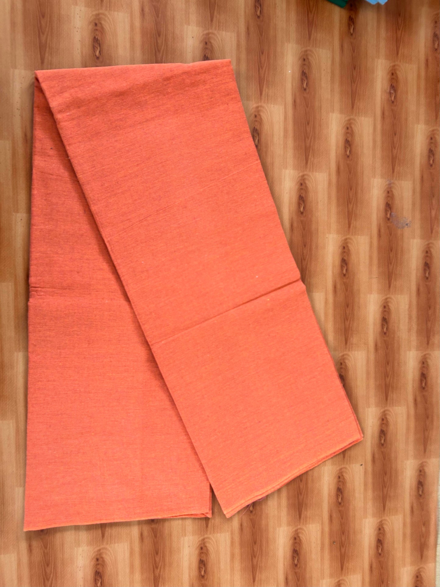 Kaitharikada - Single Kaily / Lungi - Mixed Cotton - 40s twisted - Orange Kavi colour body (2 meter / 4 muzham) - 2 KK5426 SAT