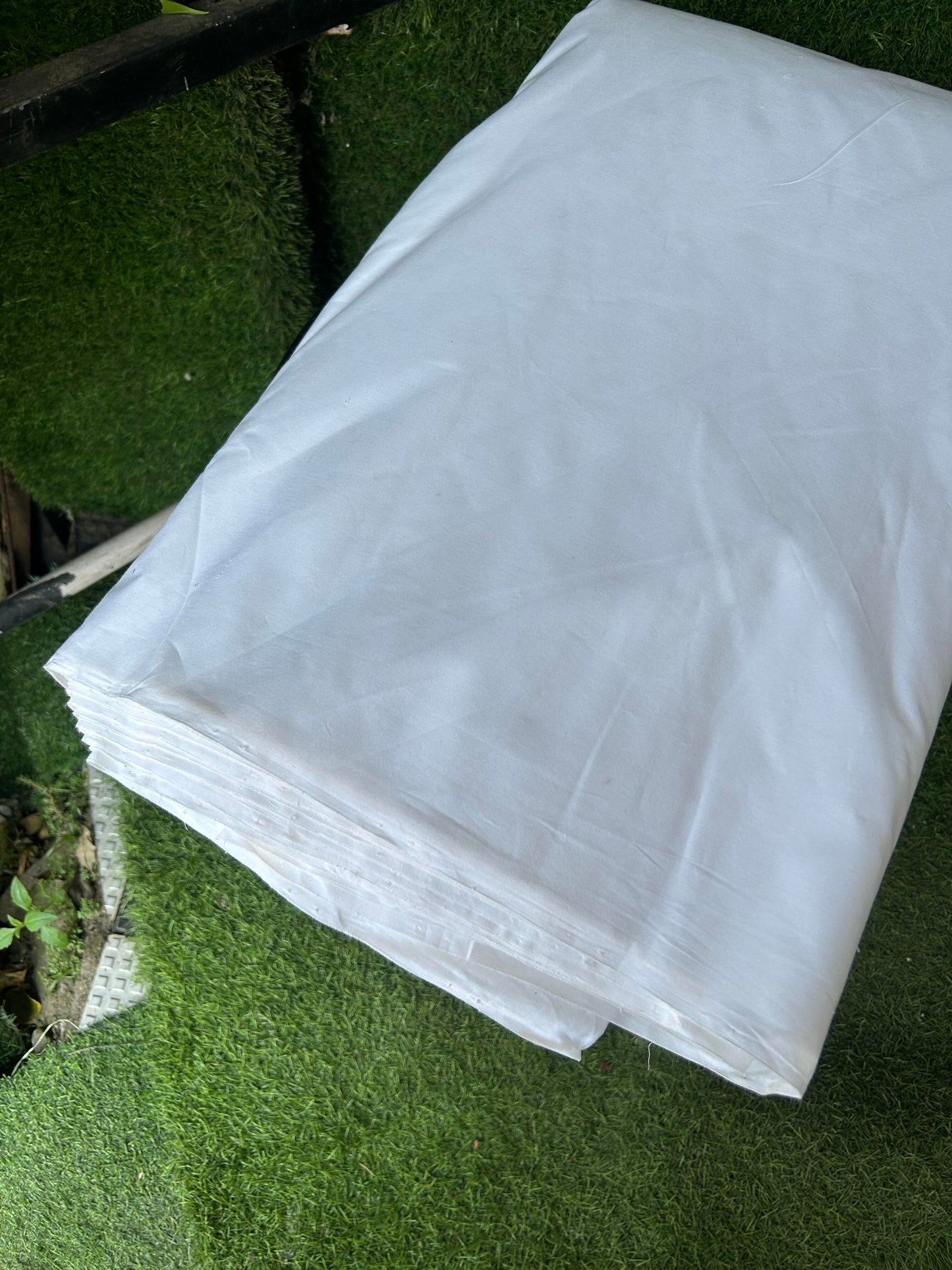Handloom Khadi Pure Cotton Original Kerala Cotton Material - 80s Twisted - Pure white Shirt Material 2.5x1.24(m) (₹ 699 per meter) - 1 KK7012 KAL