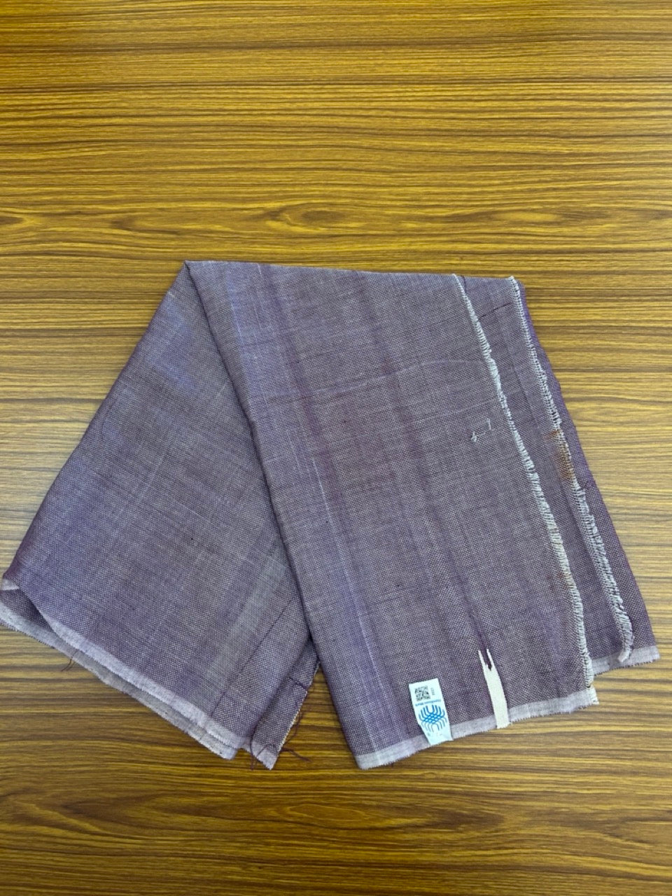 Kaitharikada - Handloom Pure Cotton Kerala Towel - Thorthu - Violet Body & Chutty Kara - 2 KK5198 ELA