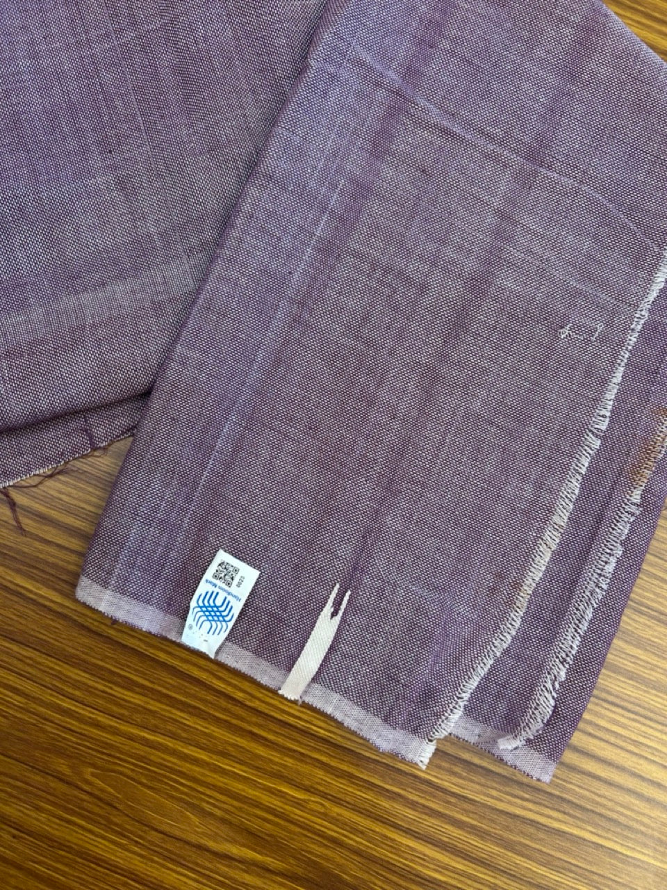 Kaitharikada - Handloom Pure Cotton Kerala Towel - Thorthu - Violet Body & Chutty Kara - 2 KK5198 ELA