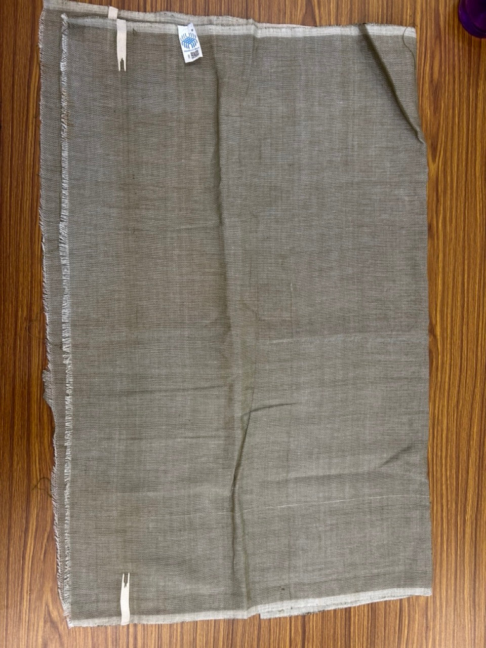 Kaitharikada - Handloom Pure Cotton Kerala Towel - Thorthu - Olive Green Body & Chutty Kara - 5 KK5198 ELA