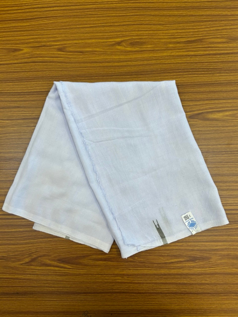 Kaitharikada - HANDLOOM Pure Cotton Kerala Towel - Thorthu - White Body & Olive Green Chutty Kara - 9 KK5198 ELA