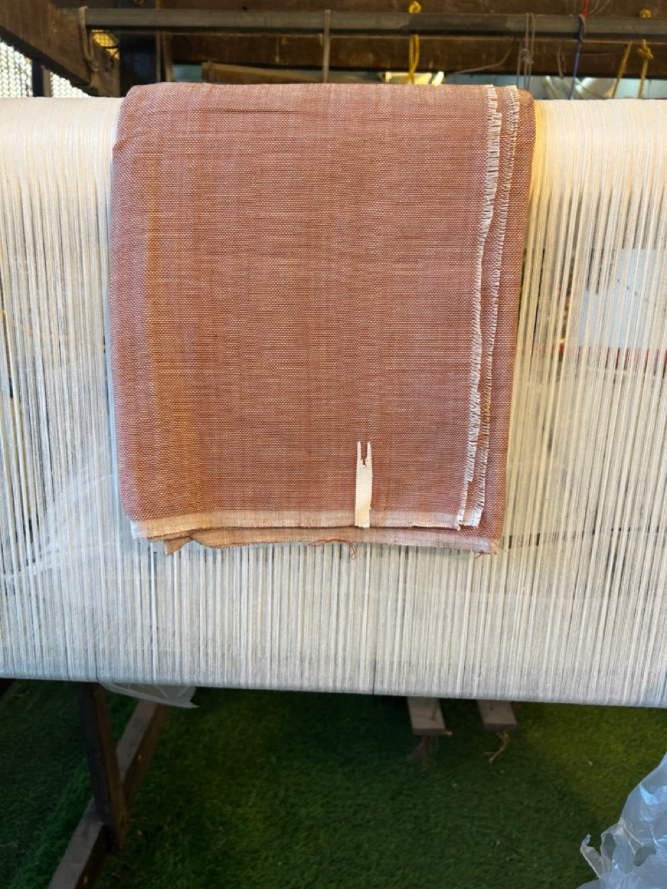 Kaitharikada - Handloom Pure Cotton Kerala Towel - Thorthu - Brown Body & Chutty Kara - 4 KK5198 ELA