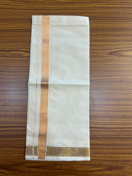10% DISCOUNT !!! Kaitharikada -Traditional South Indian Kids 100% Pure Cotton Off white VELCRO Mundu Age 2 - 10KK515PMC