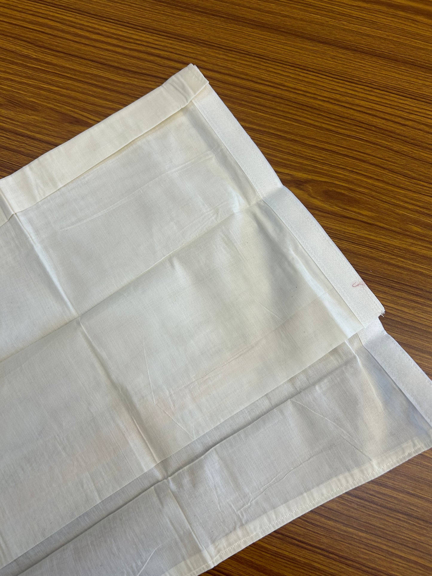 10% DISCOUNT !!! Kaitharikada -Traditional South Indian Kids 100% Pure Cotton Off white VELCRO Mundu Age 7 - 15KK515PMC