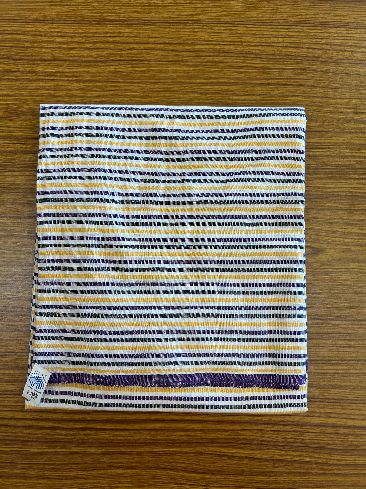 Handloom Bedsheet -  Pure Cotton - 10% Discount !! Kaitharikada - Multi Colour Striped Body - 2 KK3000 KAL