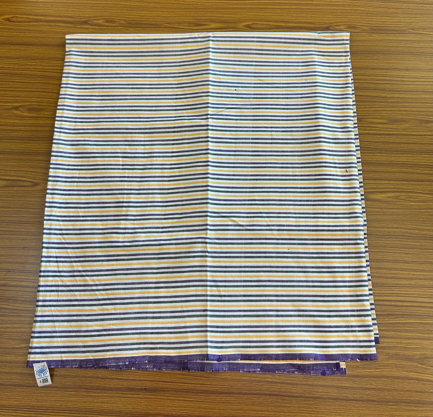 Handloom Bedsheet -  Pure Cotton - 10% Discount !! Kaitharikada - Multi Colour Striped Body - 2 KK3000 KAL