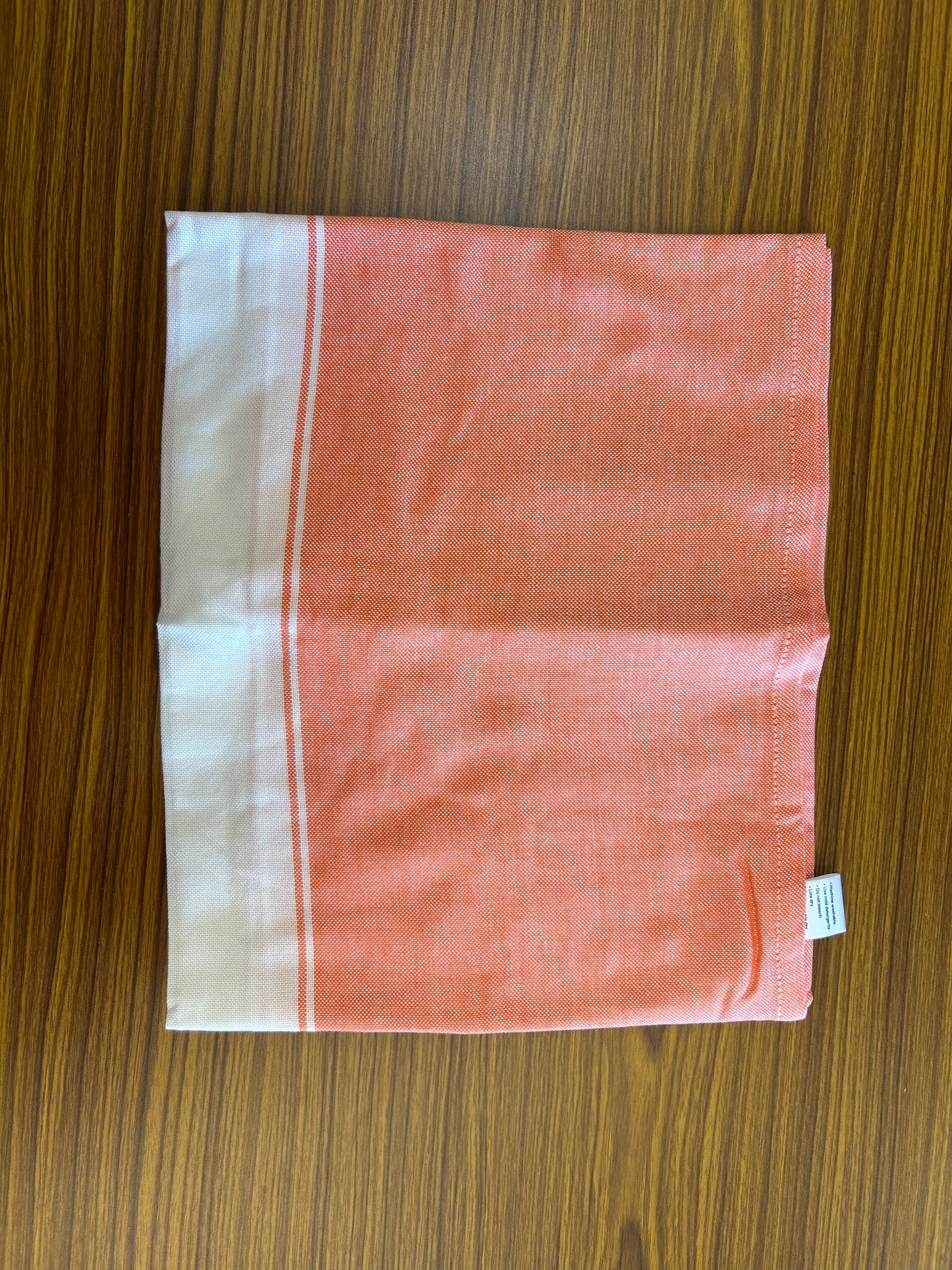 Bamboo Towel - Kaitharikada - 161 X 79 cm - 2.75 inch Border  Pure Bamboo - White Striped Border with Dark Peach Colour Body -  4 KK51201 MR