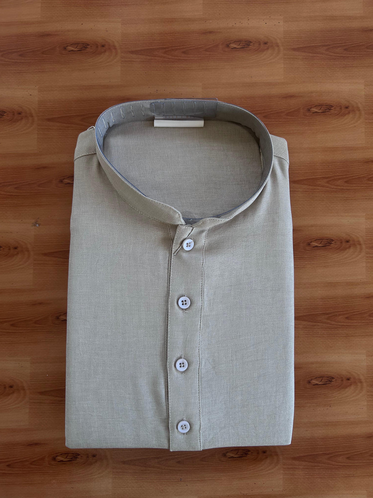 Short Kurtha Mixed cotton - Full Sleeve - KaithariKada - Sand Brown Colour Body - 9 KK9000 DTF