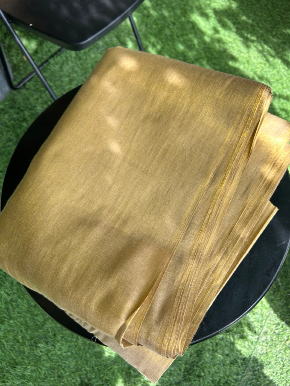 Shirt Material Kaitharikada -  Tissue Cotton (72x80) - Dark Kasav Tissue Shirt Material - 2.5x1.10(m) (₹ 259 Per meter) Cut Piece - 2 KK7010 GAN