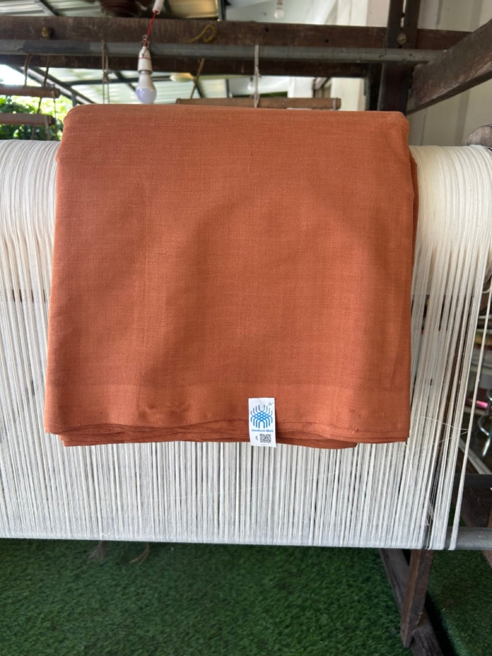 Kaitharikada Exclusive HANDLOOM Product - KAVI PURE Cotton Shirt Material 2.5x1.28(m) (₹ 698 per meter) - 1KK7007ELA