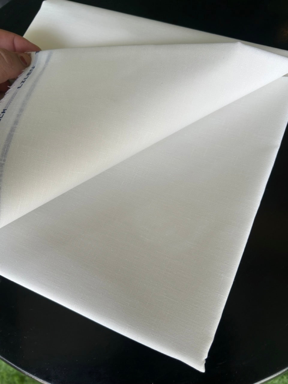 NEW! Kaitharikada - OFF White LINEN TOUCH (cotton) Shirt Material  - 200x150(cm) (₹ 300 per meter) - 3KK7006MKS