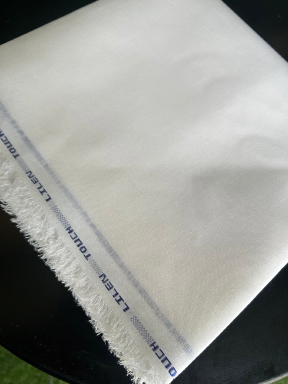NEW! Kaitharikada - OFF White LINEN TOUCH (cotton) Shirt Material  - 200x150(cm) (₹ 300 per meter) - 3KK7006MKS