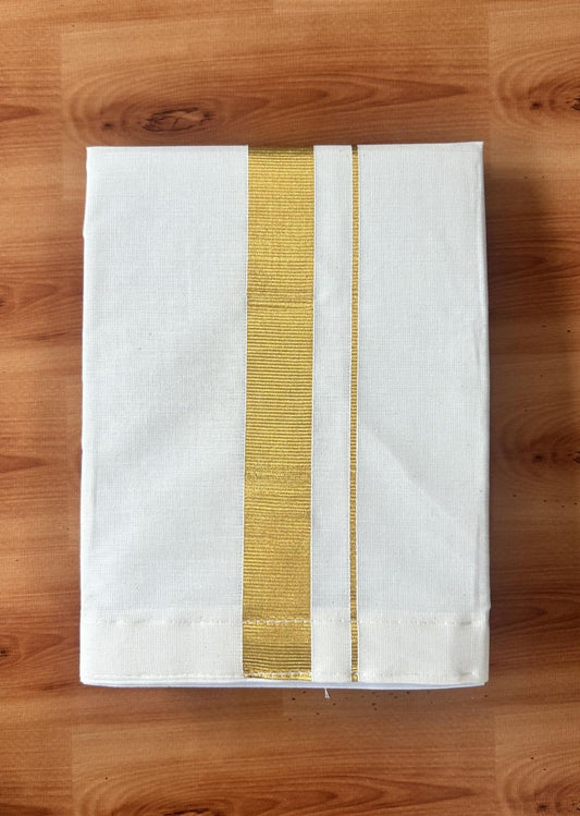 Off White Velcro - 20% Discount !!! Kaitharikada - Traditional South Indian Kids Pure Cotton Mundu/Dhoti - 1 KK5454 GAN