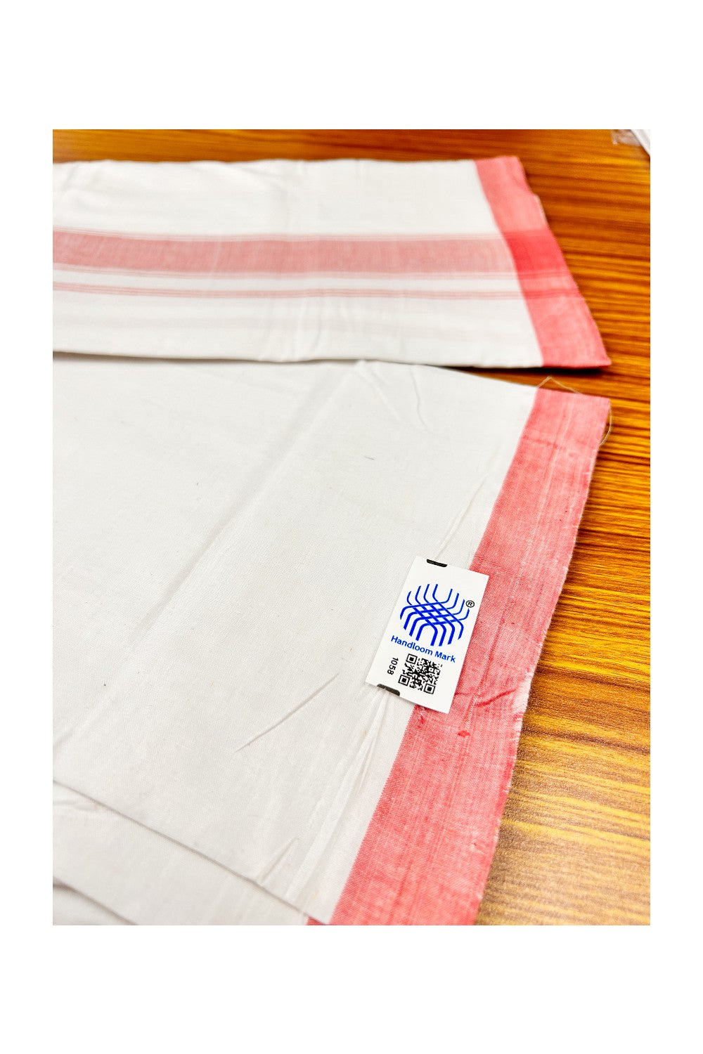 Ultimate HANDLOOM-Kaitharikada Kalamachal-Government Sealed & HALLMARKED-100% PURE COTTON! Pure WHITE SINGLE Mundu / Dhoti (2 meter / 4 muzham).