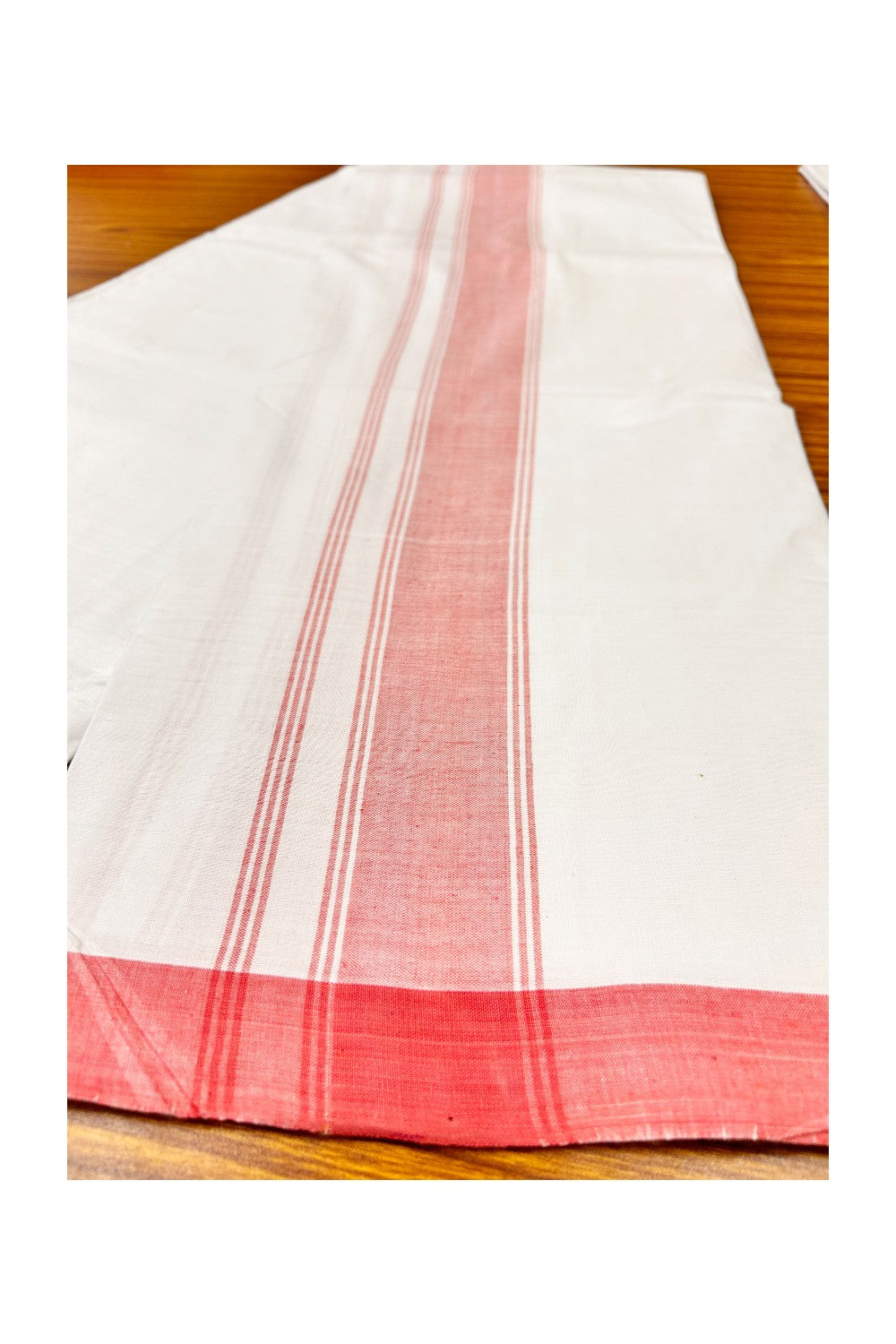 Ultimate HANDLOOM-Kaitharikada Kalamachal-Government Sealed & HALLMARKED-100% PURE COTTON! Pure WHITE SINGLE Mundu / Dhoti (2 meter / 4 muzham).