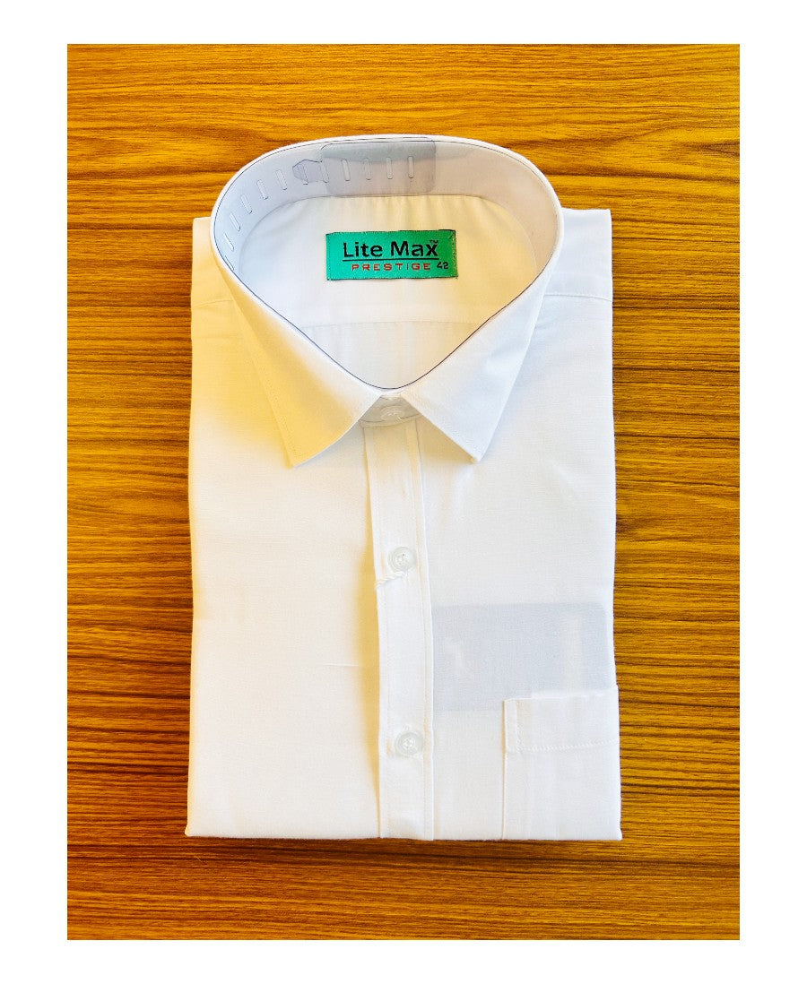 Kaitharikada- 100% PURE WHITE  Prestige full Sleeve shirt.